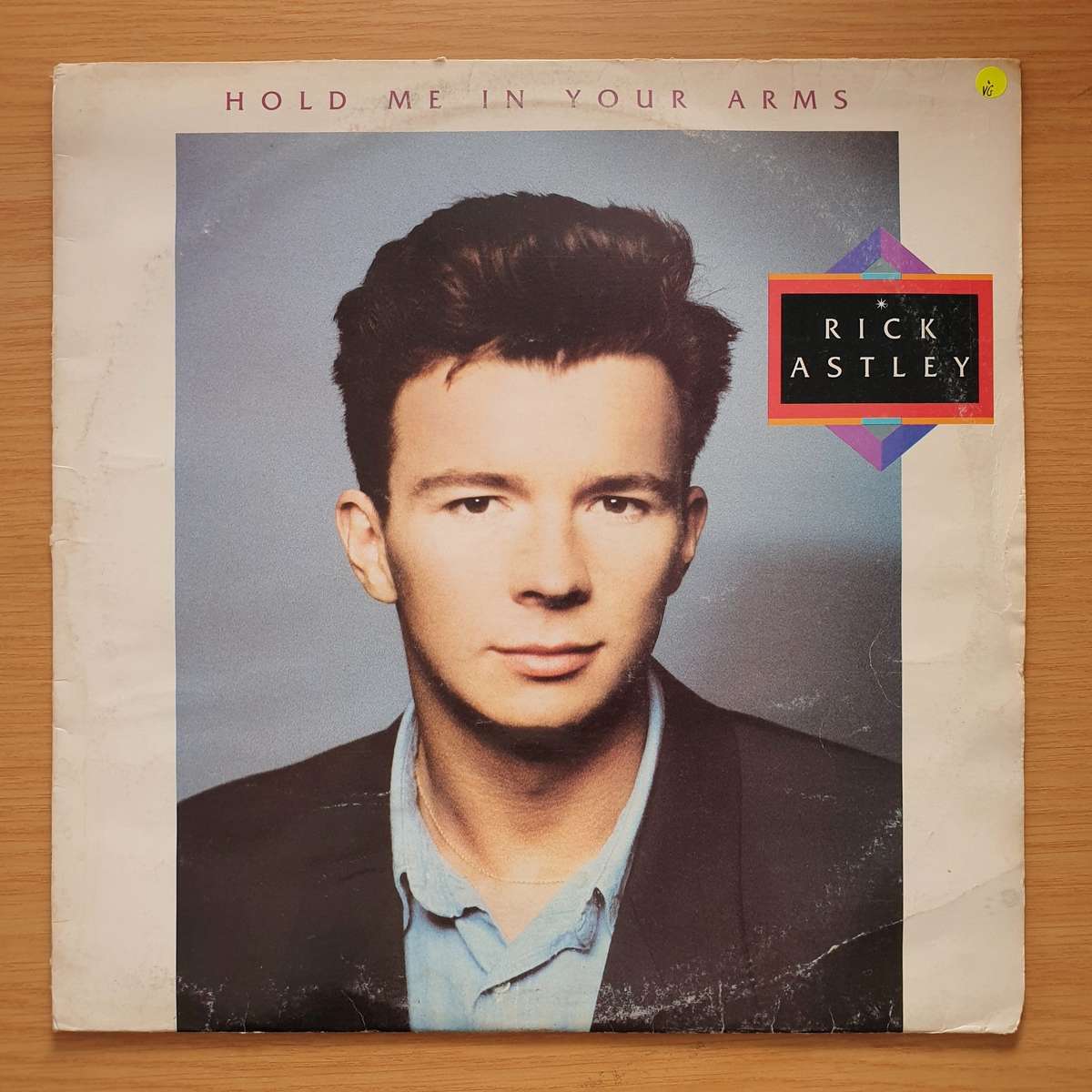 Rick Astley  Hold Me In Your Arms - Vinyl LP Record - Very-Good Quality (VG)  (verry)