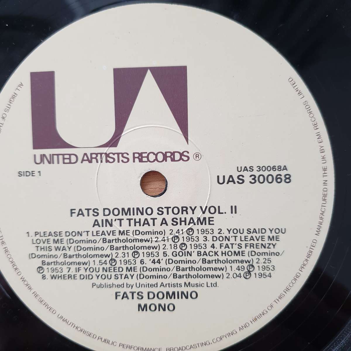 Fats Domino  Ain't That a Shame - Vinyl LP Record - Very-Good+ Quality (VG+) (verygoodplus)
