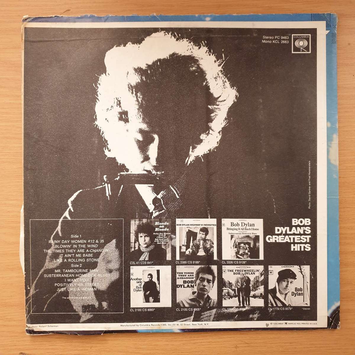 Bob Dylan  Bob Dylan's Greatest Hits - Vinyl LP Record (VG-)