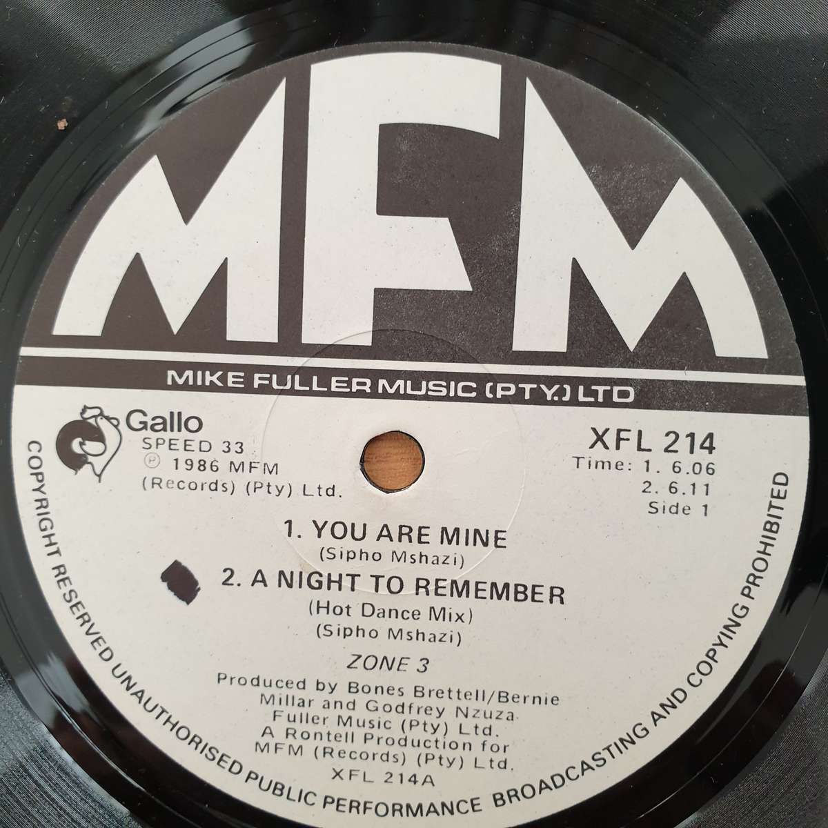 Zone 3  You Are Mine ( Hoi Chacklas ) / A Night To Remember - Vinyl LP Record - Very-Good+ ...