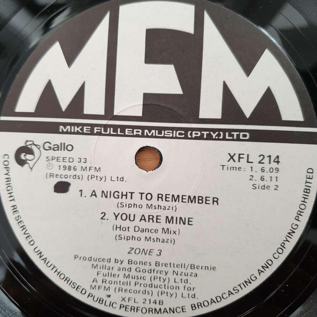 Zone 3  You Are Mine ( Hoi Chacklas ) / A Night To Remember - Vinyl LP Record - Very-Good+ ...