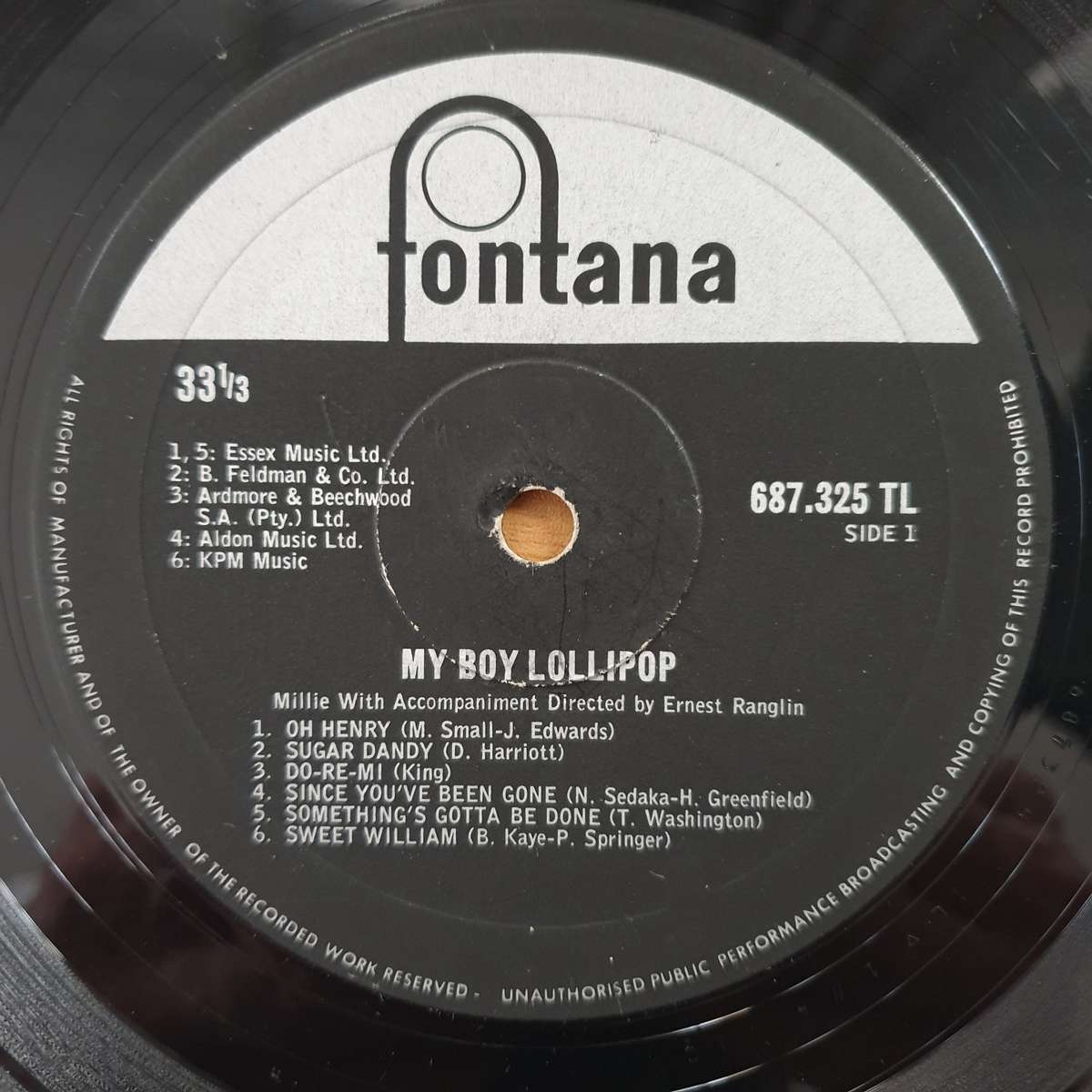 Millie Small  My Boy Lollipop - Vinyl LP Record - Very-Good+ Quality (VG+) (verygoodplus)  (D)