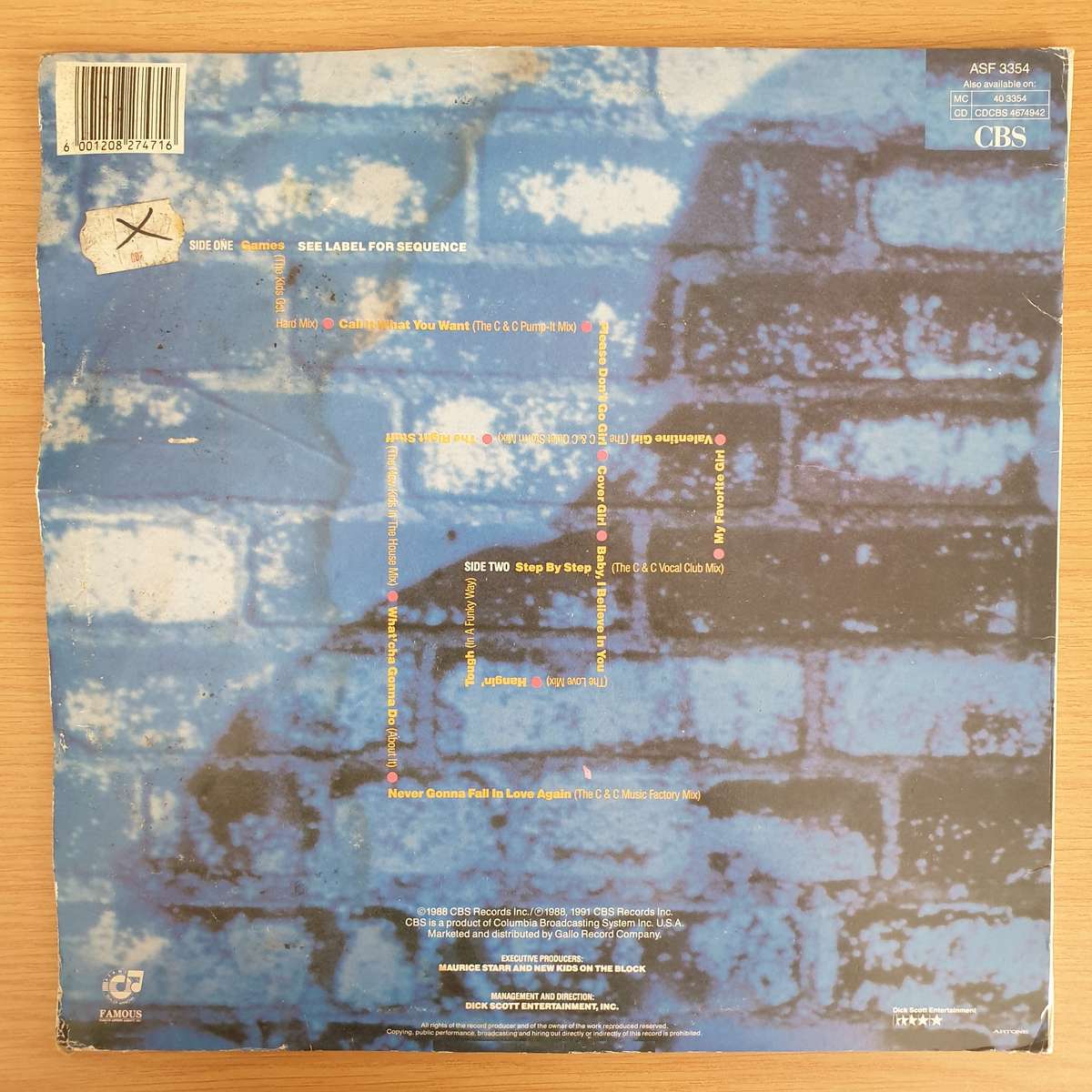 New Kids On The Block (NKOTB)  No More Games (The Remix Album) includes Maxi Album  - Vinyl...