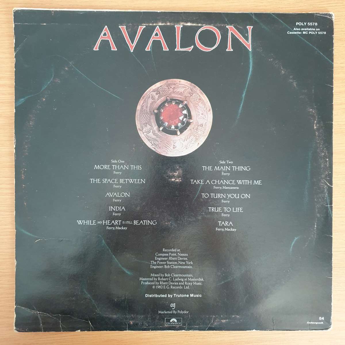 Roxy Music - Avalon - Vinyl LP Record - Opened  - Very-Good+ Quality (VG+) (verygoodplus)