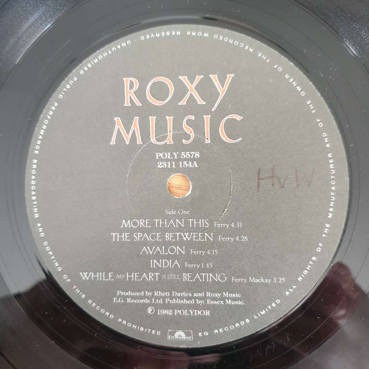 Roxy Music - Avalon - Vinyl LP Record - Opened  - Very-Good+ Quality (VG+) (verygoodplus)