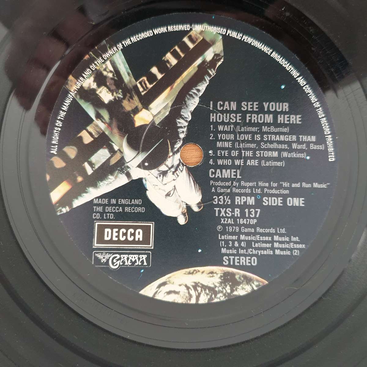 Camel  I Can See Your House From Here - Vinyl LP Record - Very-Good Quality (VG)  (verry)