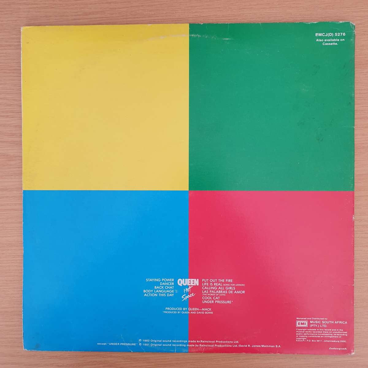 Queen - Hot Space - Vinyl LP Record - Opened  - Very-Good+ Quality (VG+)