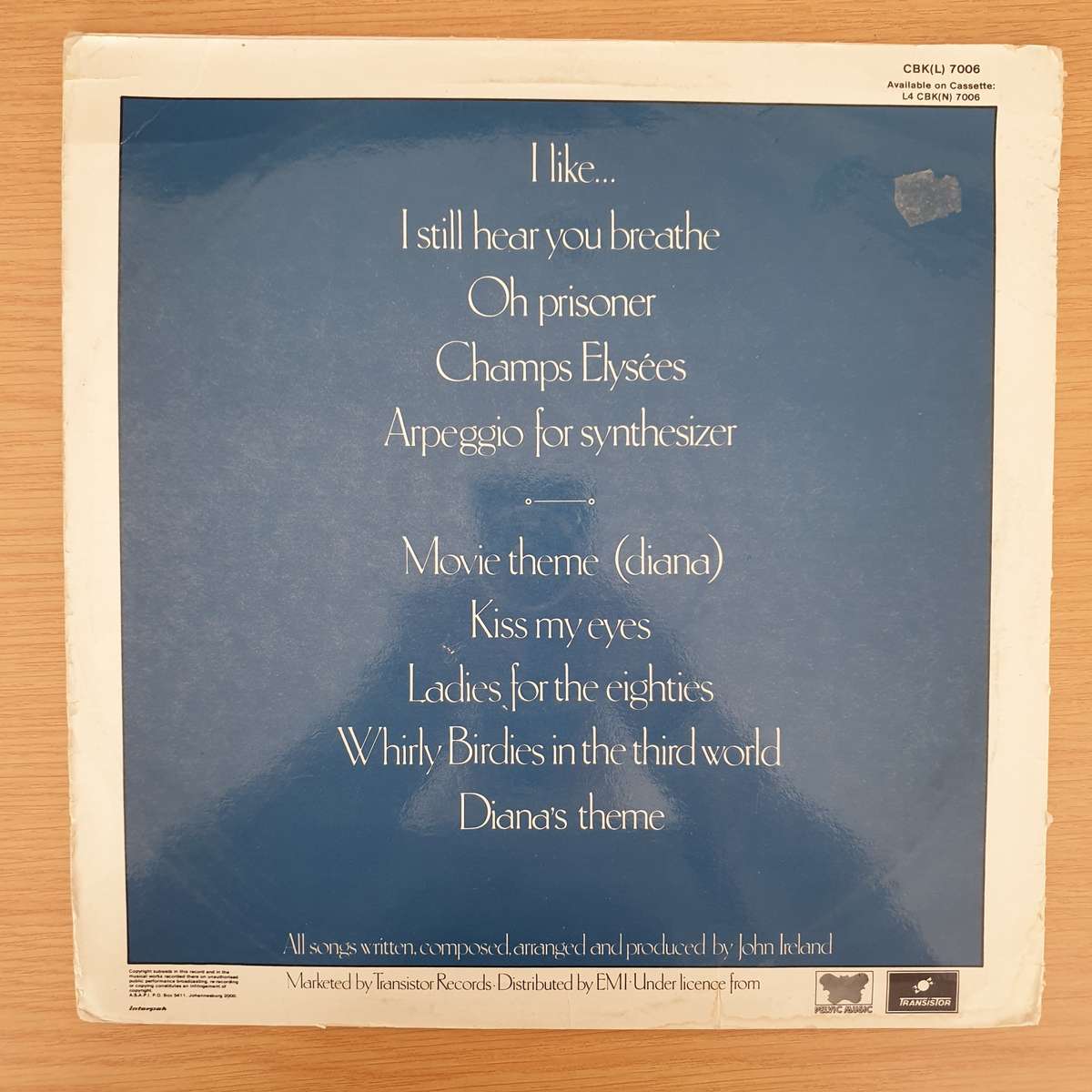 John Ireland  John Ireland - Vinyl LP Record - Very-Good Quality (VG)