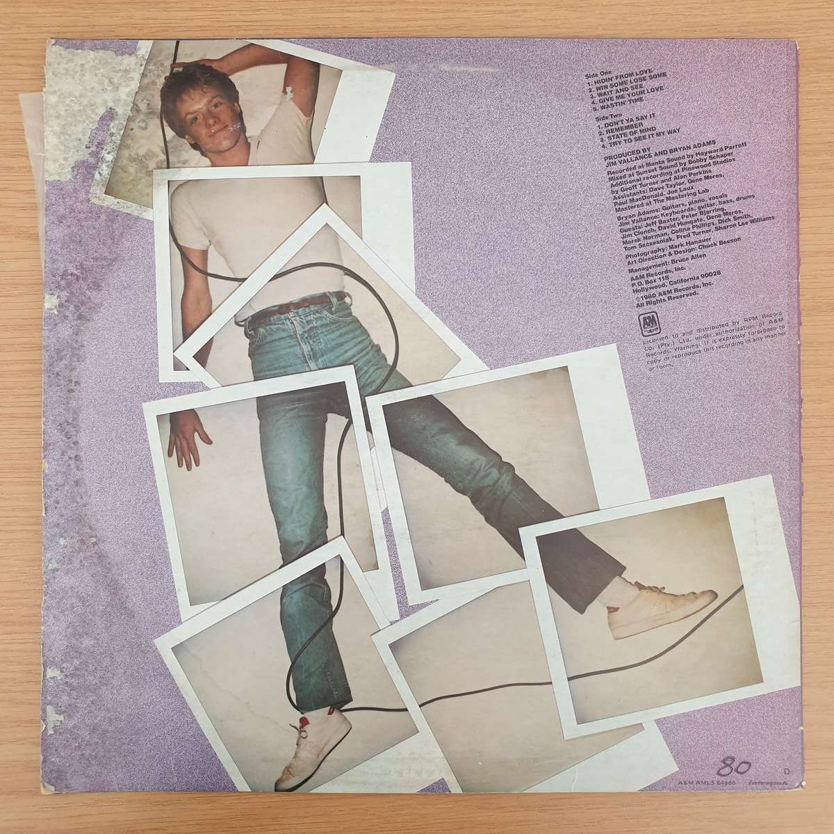 Bryan Adams  Bryan Adams - Vinyl LP Record - Very-Good+ Quality (VG+) (verygoodplus)