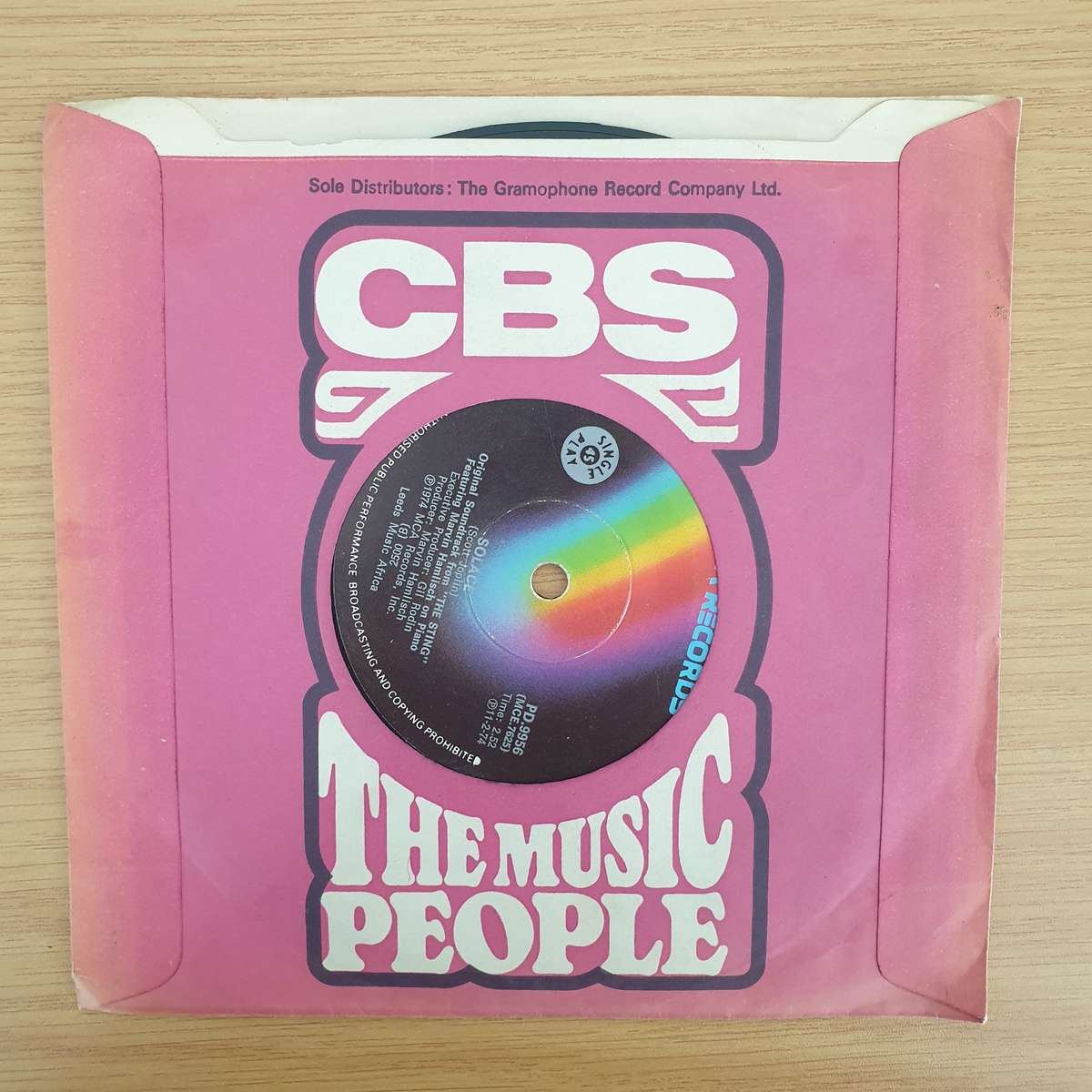 Marvin Hamlisch  The Entertainer - Vinyl 7" Record - Very-Good+ Quality (VG+) (verygoodplus7)