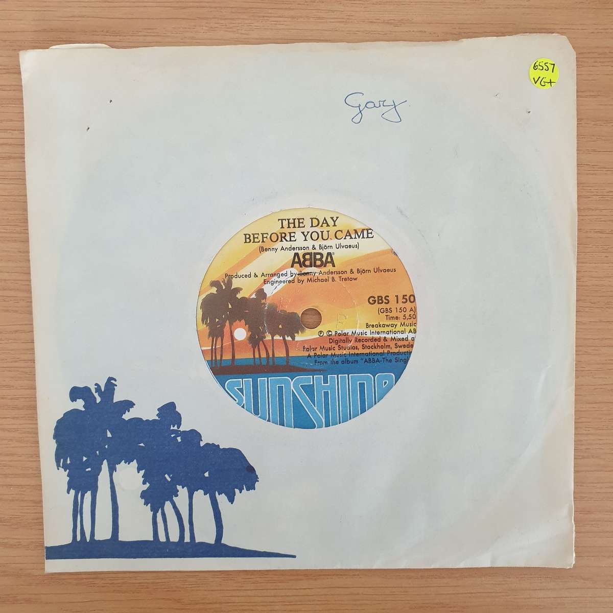ABBA  The Day Before You Came - Vinyl 7" Record - Very-Good+ Quality (VG+) (verygoodplus7)