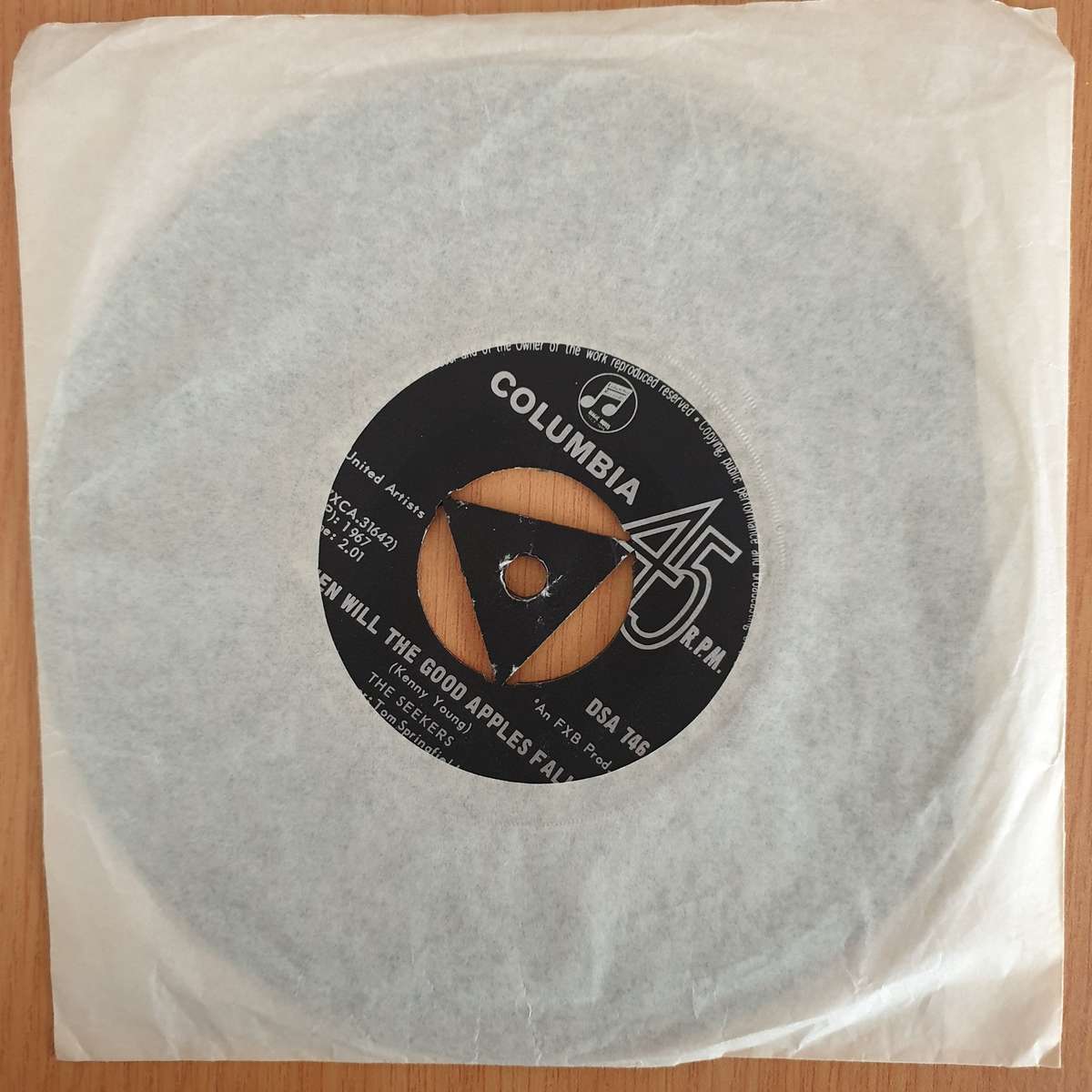 The Seekers  When Will The Good Apples Fall - 7" Record - Very-Good+ Quality (VG+) (verygoodpl...