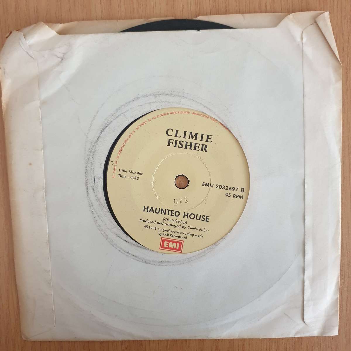 Climie Fisher  Love Like A River - 7" Record - Very-Good+ Quality (VG+) (verygoodplus)