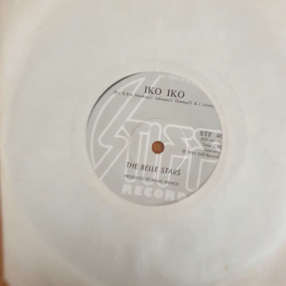 The Belle Stars  Iko Iko - 7" Record - Very-Good+ Quality (VG+) (verygoodplus)
