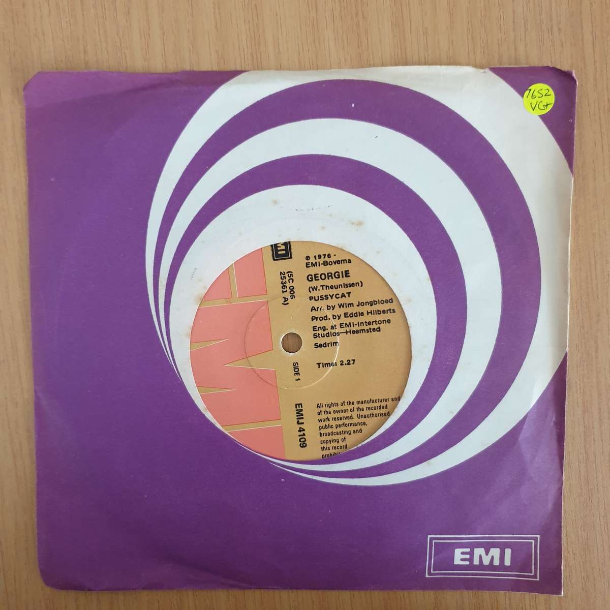 Pussycat   Mississippi - 7" Record - Very-Good+ Quality (VG+) (verygoodplus7) (DLB)