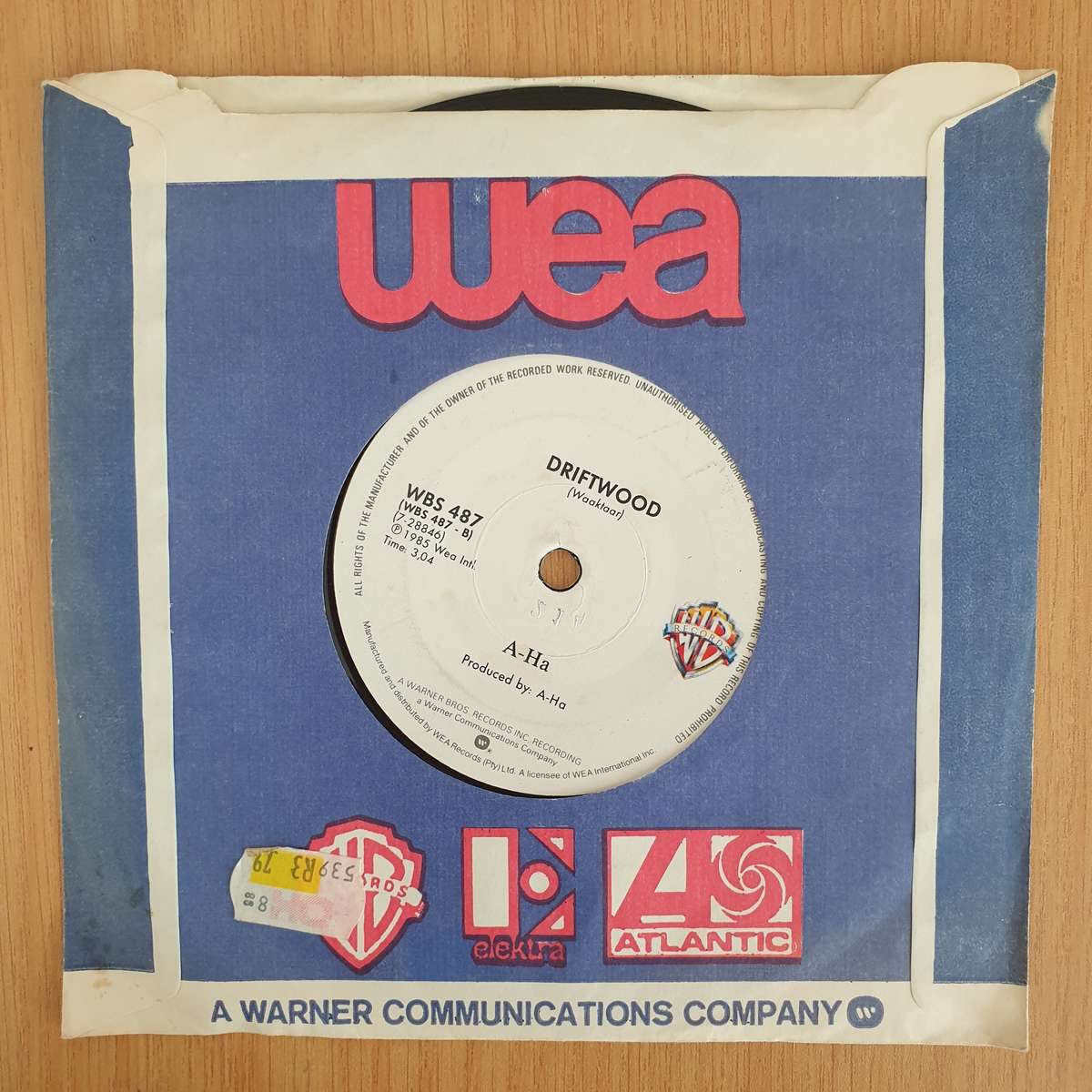 A-Ha  The Sun Always Shines On T.V. - 7" Record - Very-Good+ Quality (VG+) (verygoodplus7) (DLB)