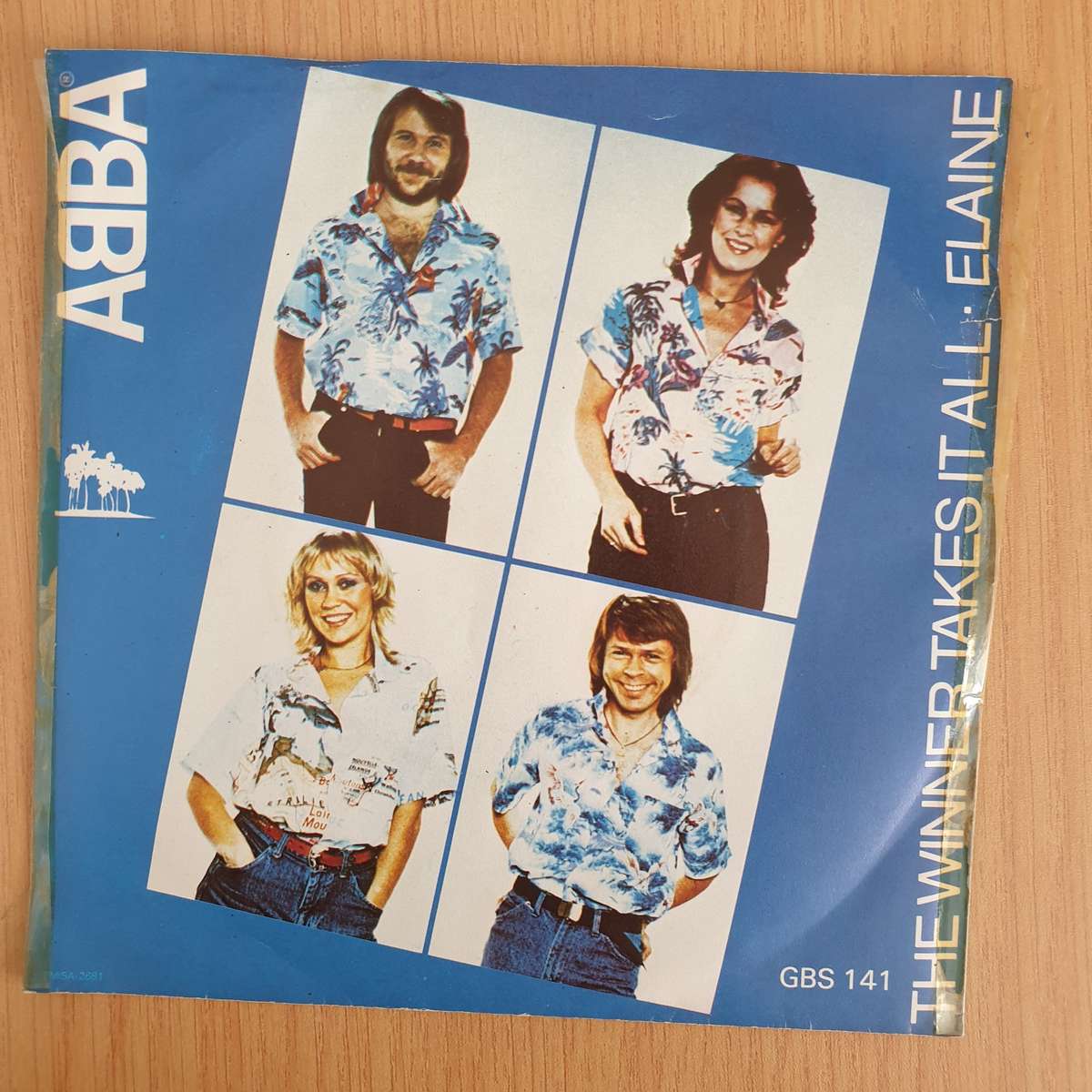 ABBA  The Winner Takes It All / Elaine - Vinyl 7 Record  (VG+) (Aryeh)