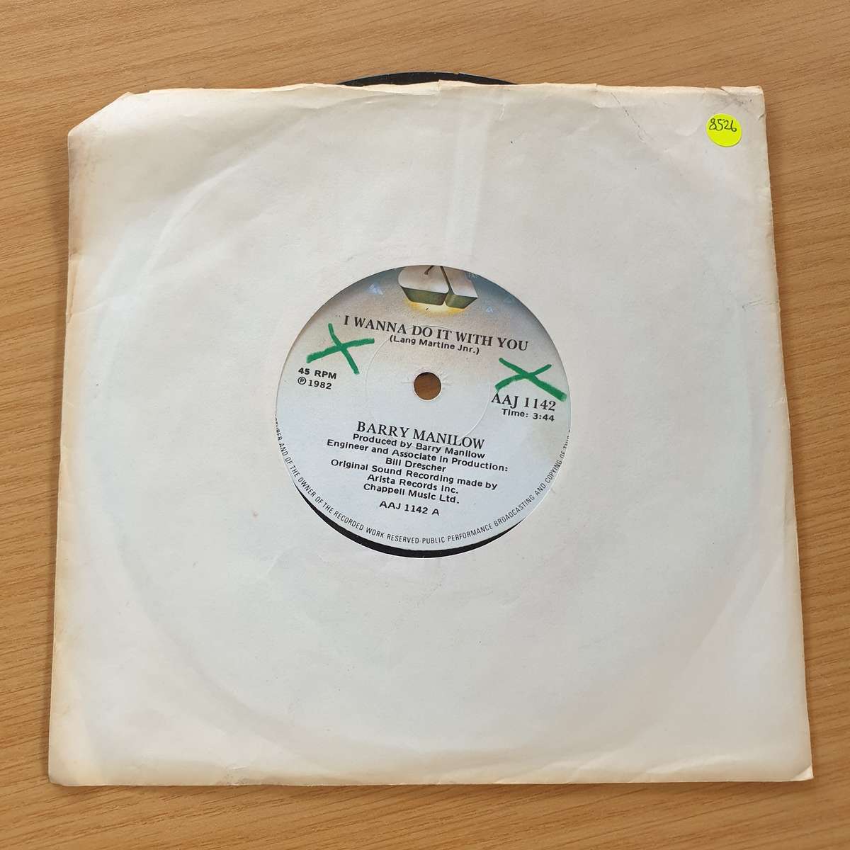 Barry Manilow  I Wanna Do It With You   - Vinyl 7" Record (VG+)