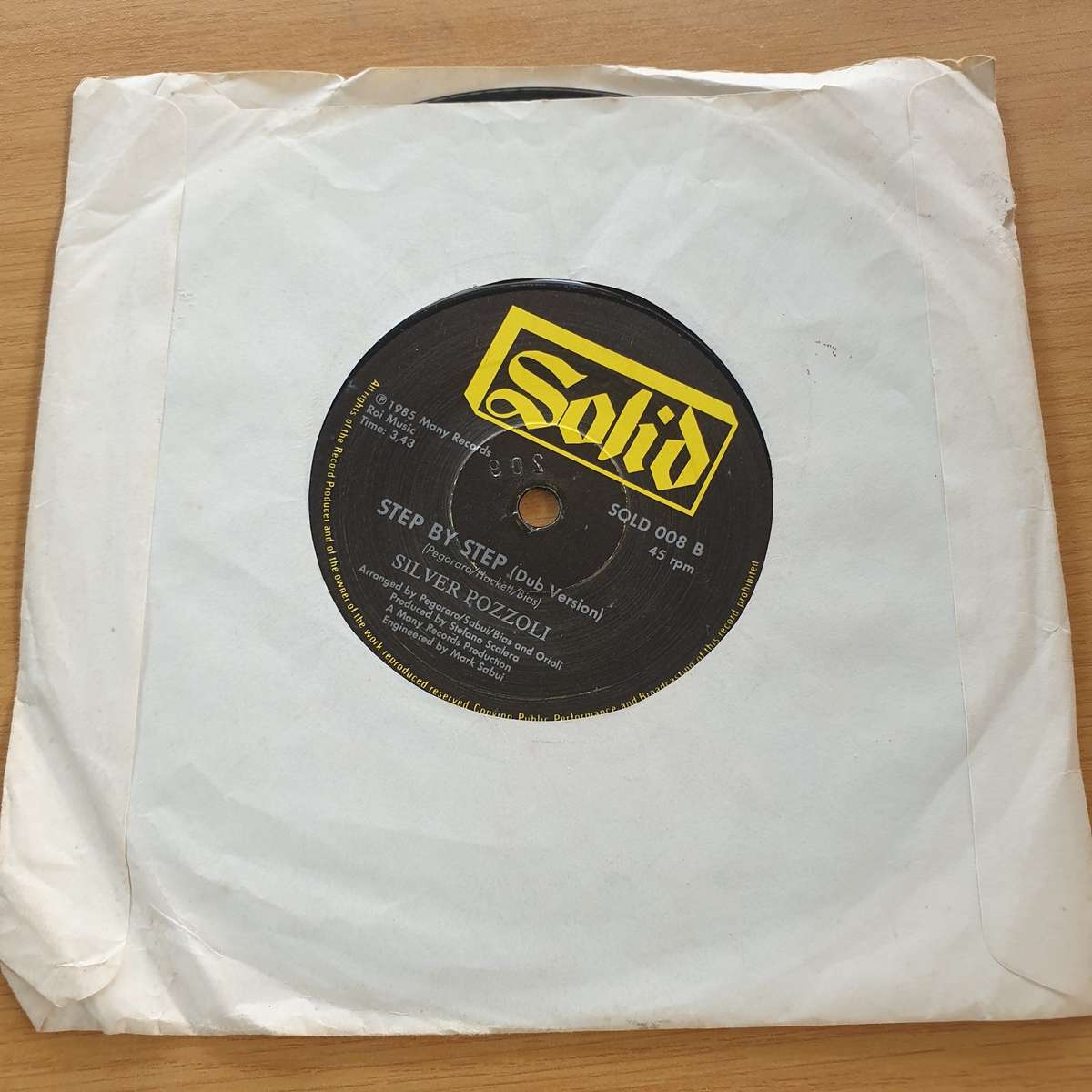 Silver Pozzoli  Step By Step - 7 Record (VG+)  (MWA)