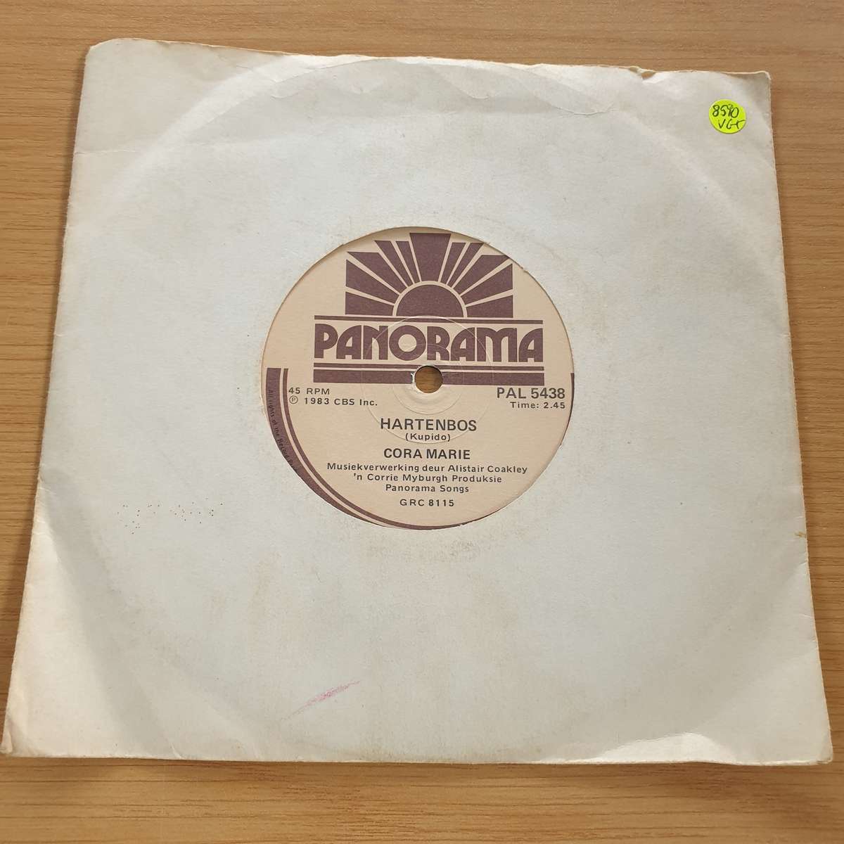 Cora Marie - Hartenbos - 7 Record (VG+)  (MWA)