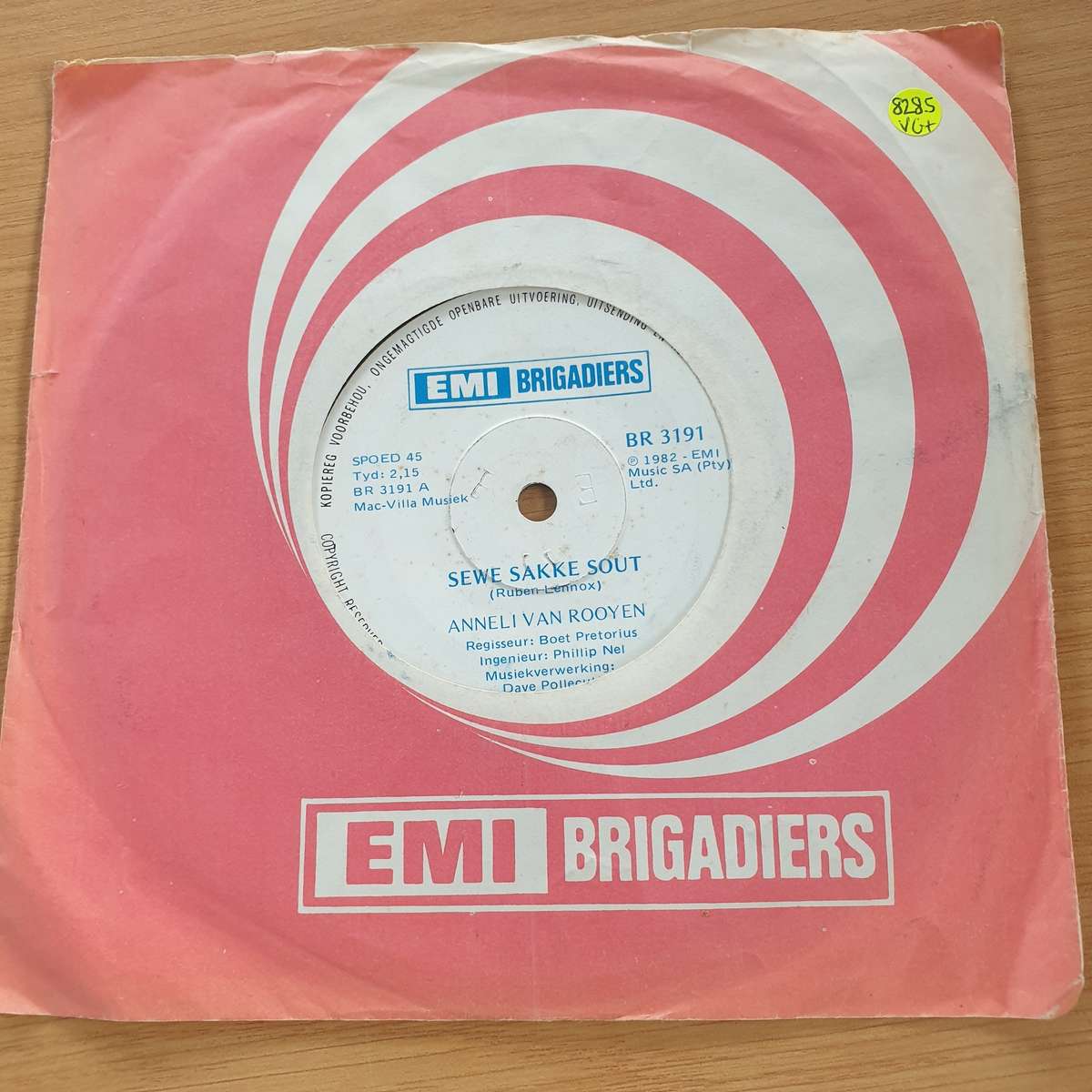 Anneli Van Rooyen - Sewe Sakke Sout - Amor - 7 Record (VG+)  (MWA)