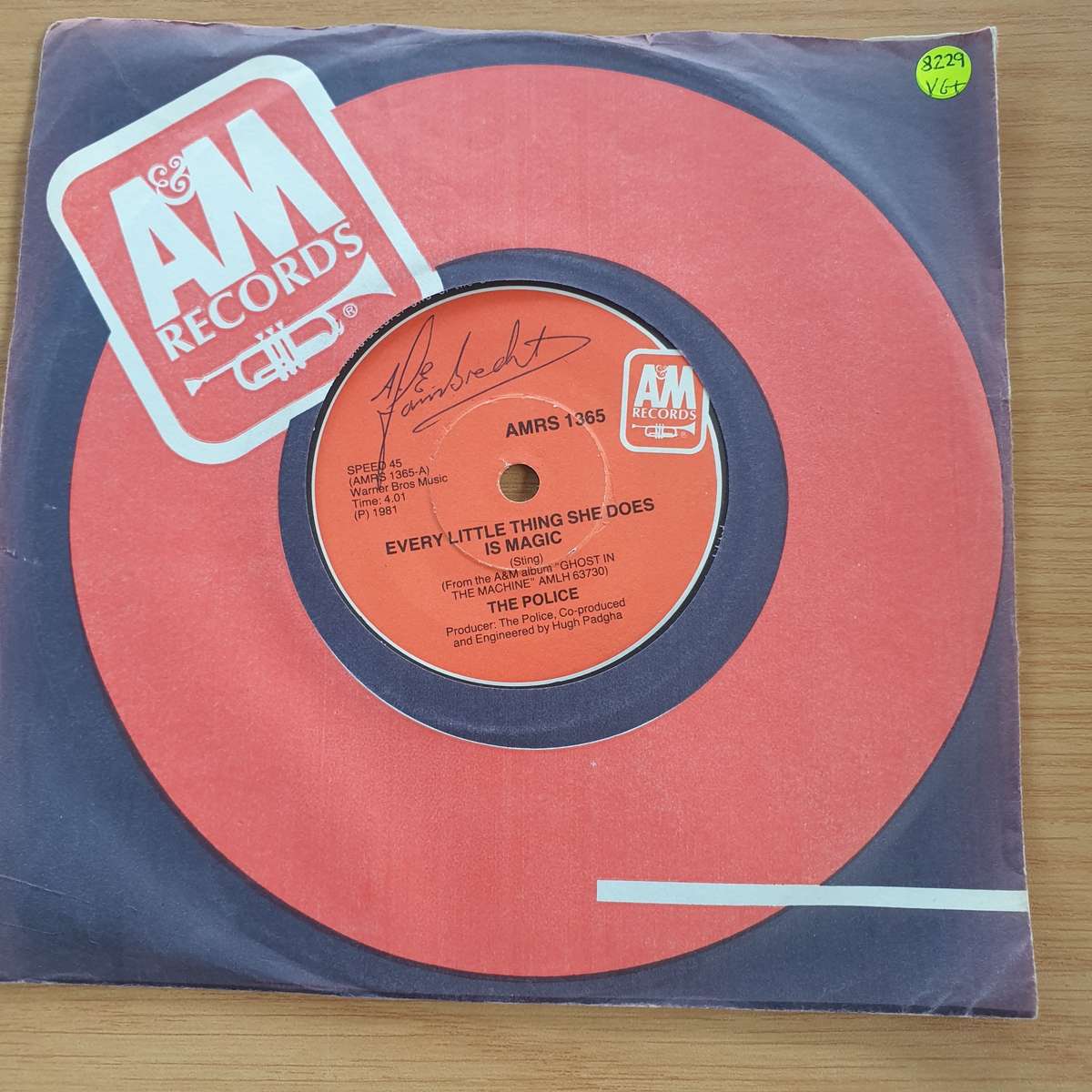 The Police  Every Little Thing She Does Is Magic - Shamelle -  7 Record (VG+)  (MWA)