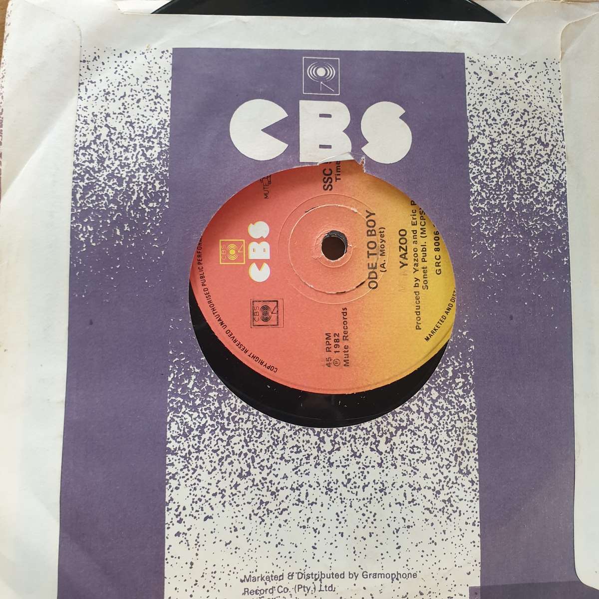 Yazoo - The Other Side Of Love - Ode To Boy - 7 Record (VG+)  (MWA)