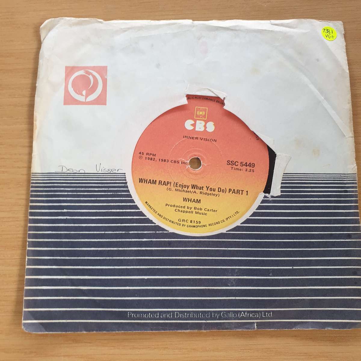 Wham - Wham Rap! (Enjoy What You Do) Part 1 & Part 2  - 7 Record (VG+)  (MWA)