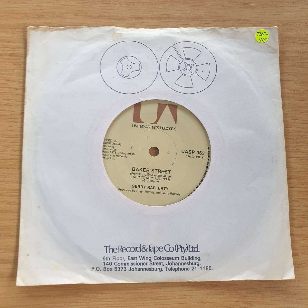 Gerry Rafferty - Baker Street/Big Change In The Weather - 7 Record (VG+)  (MWA)