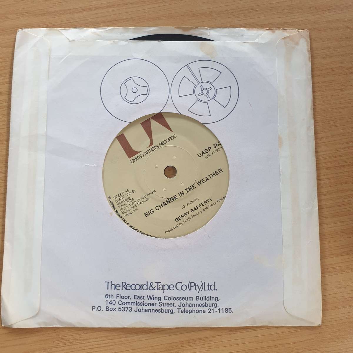 Gerry Rafferty - Baker Street/Big Change In The Weather - 7 Record (VG+)  (MWA)
