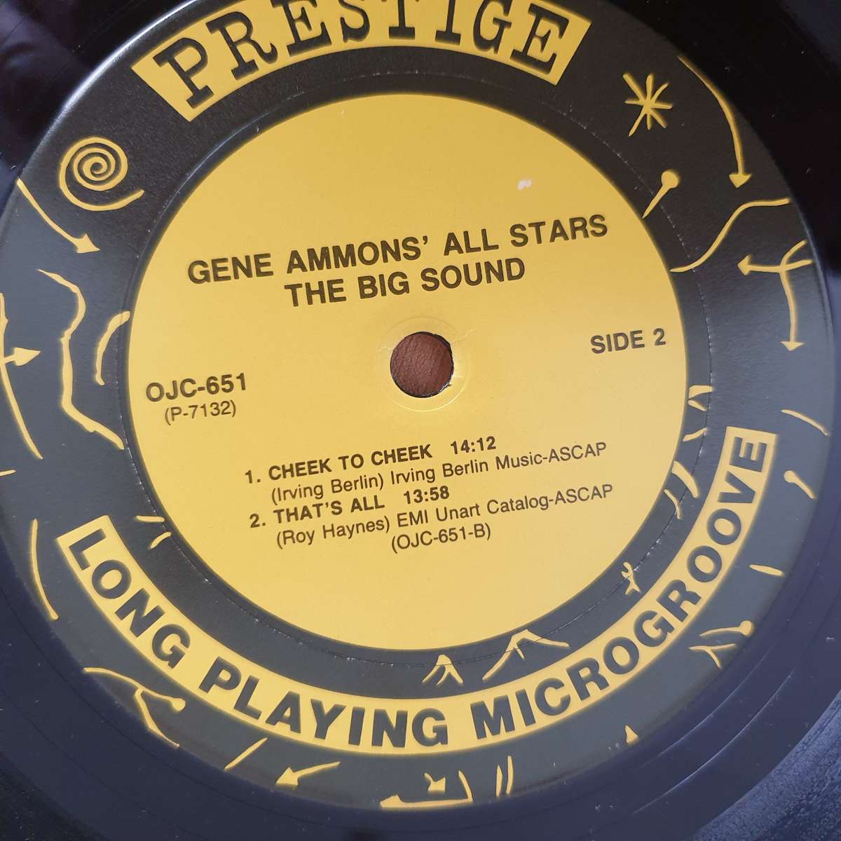 Gene Ammons' All Stars  The Big Sound  Vinyl LP Record - Very-Good+ Quality (VG+) (verygood...