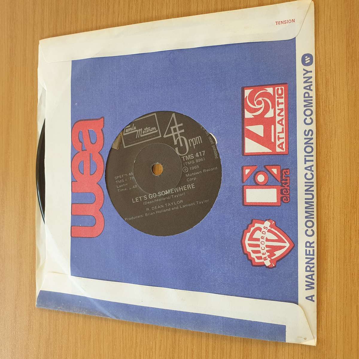 R. Dean Taylor  There's A Ghost In My House | Vinyl 7" Single | (VG+)