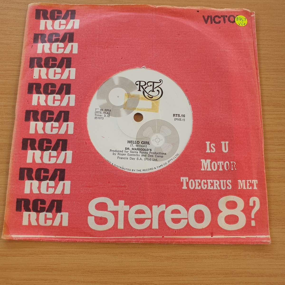 Dr. Marigold's  Hello Girl / What The Heck | Vinyl 7" Single | (VG+)