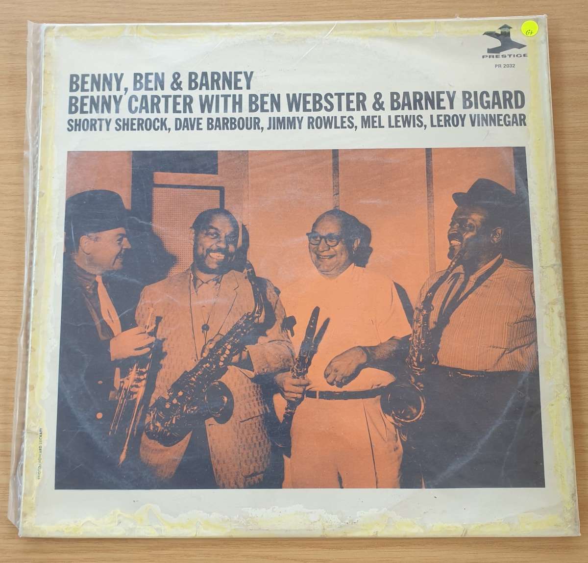 Benny Carter With Ben Webster & Barney Bigard  BBB & Co.  Vinyl LP Record  (G+)