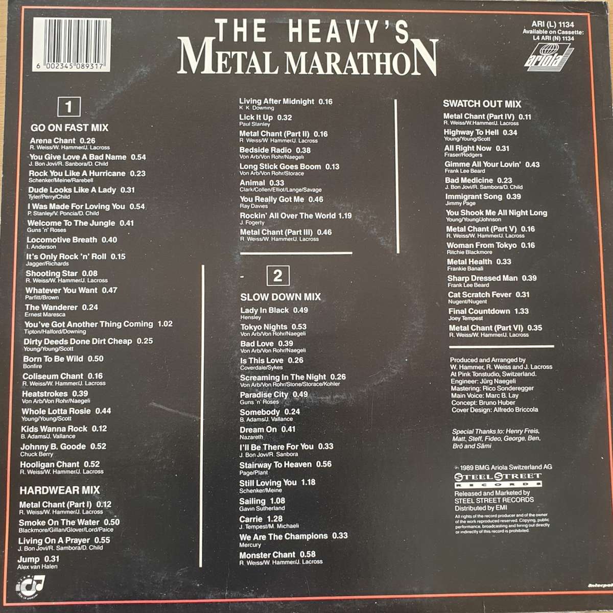 The Heavy's  Metal Marathon - Vinyl LP Record  (VG+)