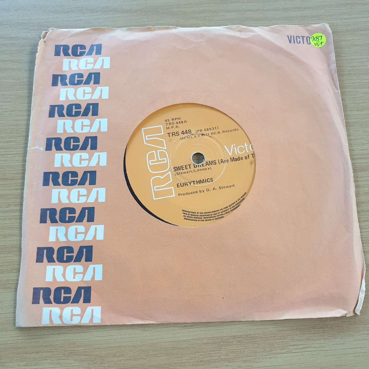 Eurythmics  Sweet Dreams (Are Made Of This) | Vinyl 7" Single | (VG+)
