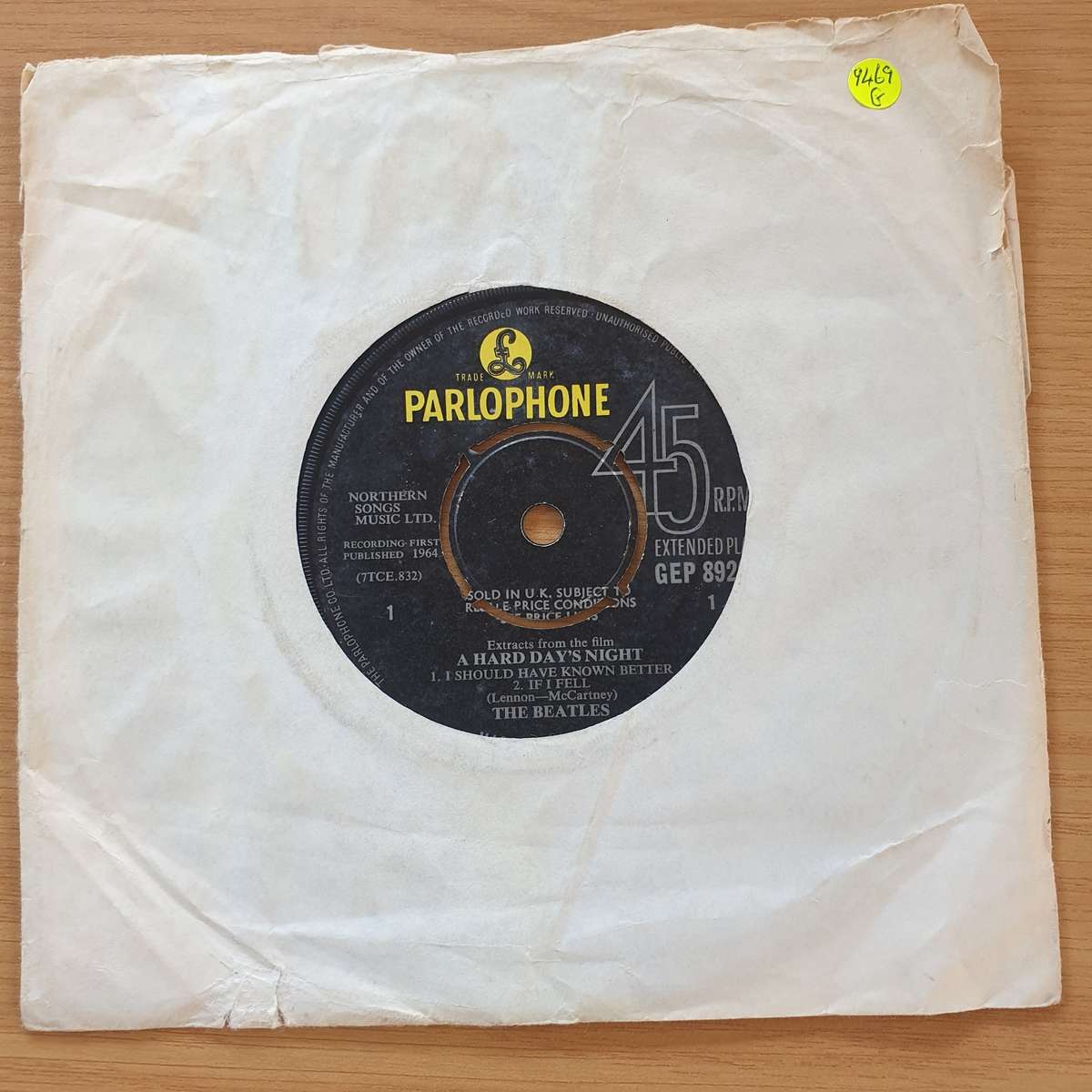 The Beatles  Extracts From The Film A Hard Day's Night | Vinyl 7" Single | (G)