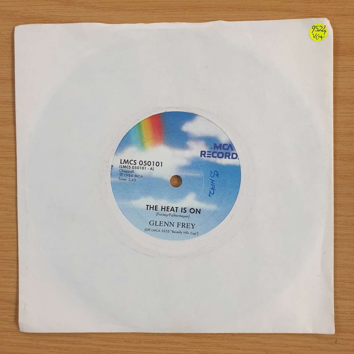 Glenn Frey / Harold Faltermeyer  The Heat Is On / Axel F | Vinyl 7" Single | (VG+)