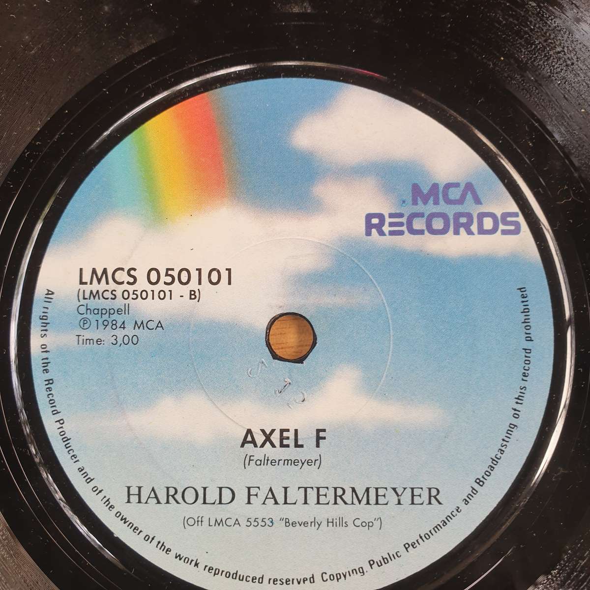 Glenn Frey / Harold Faltermeyer  The Heat Is On / Axel F | Vinyl 7" Single | (VG+)