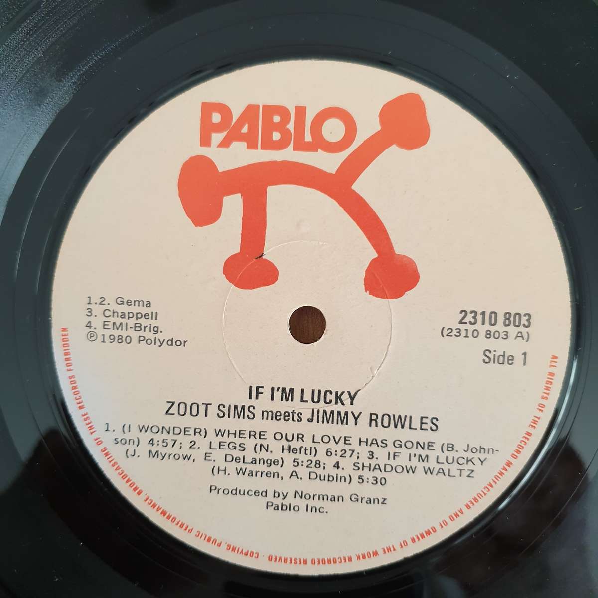 Zoot Sims Meets Jimmy Rowles  If I'm Lucky - Vinyl LP Record (VG+)