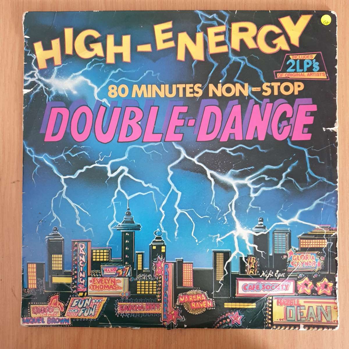 High Energy Double Dance Vol 1 - Double Vinyl LP Record  (G+)