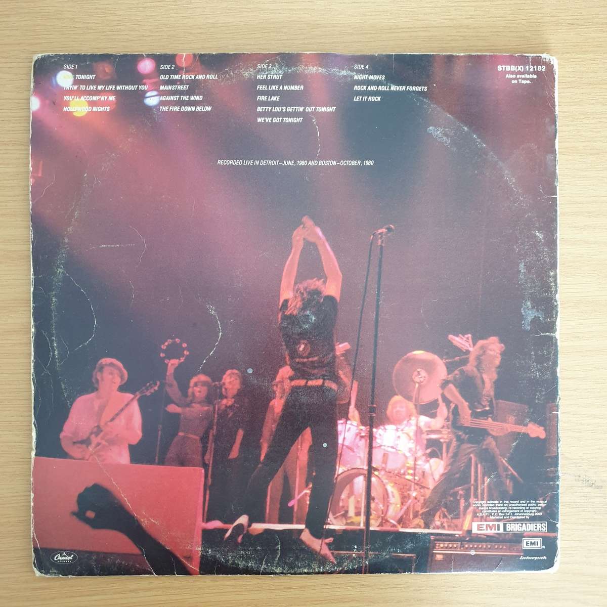 Bob Seger & The Silver Bullet Band  Nine Tonight - Double Vinyl LP Record  (G+)