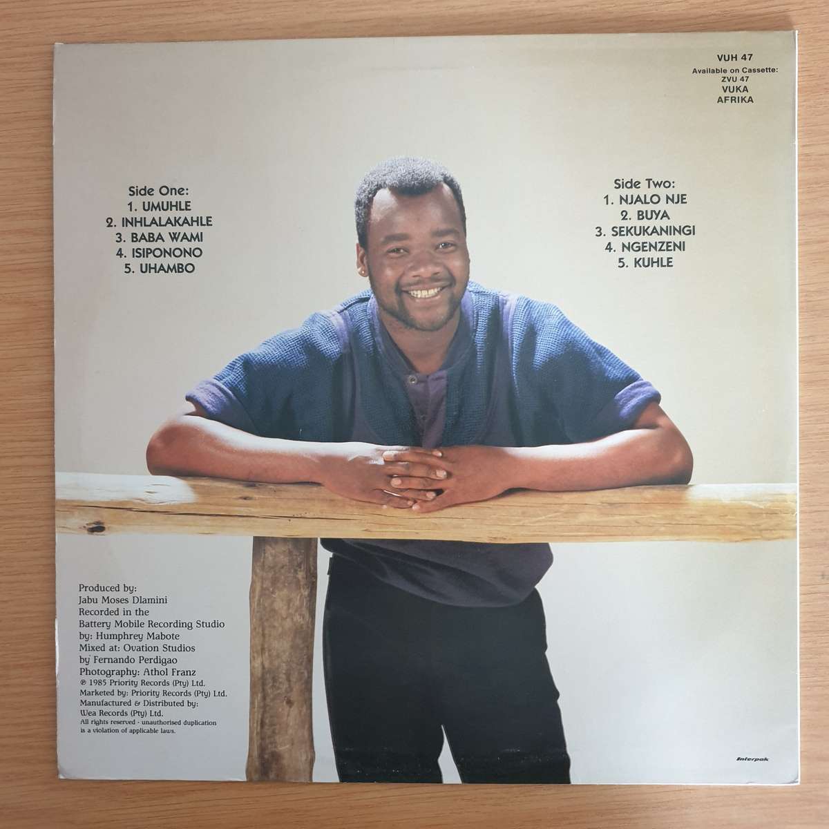 Sipho Sithole - Njalo Nje - Vinyl LP Record (VG+)