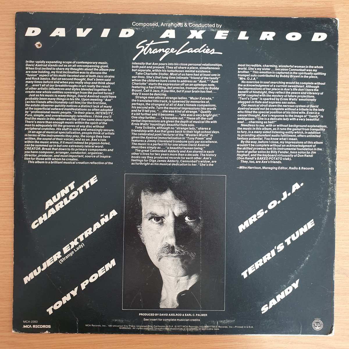 David Axelrod  Strange Ladies - Vinyl LP Record (VG)