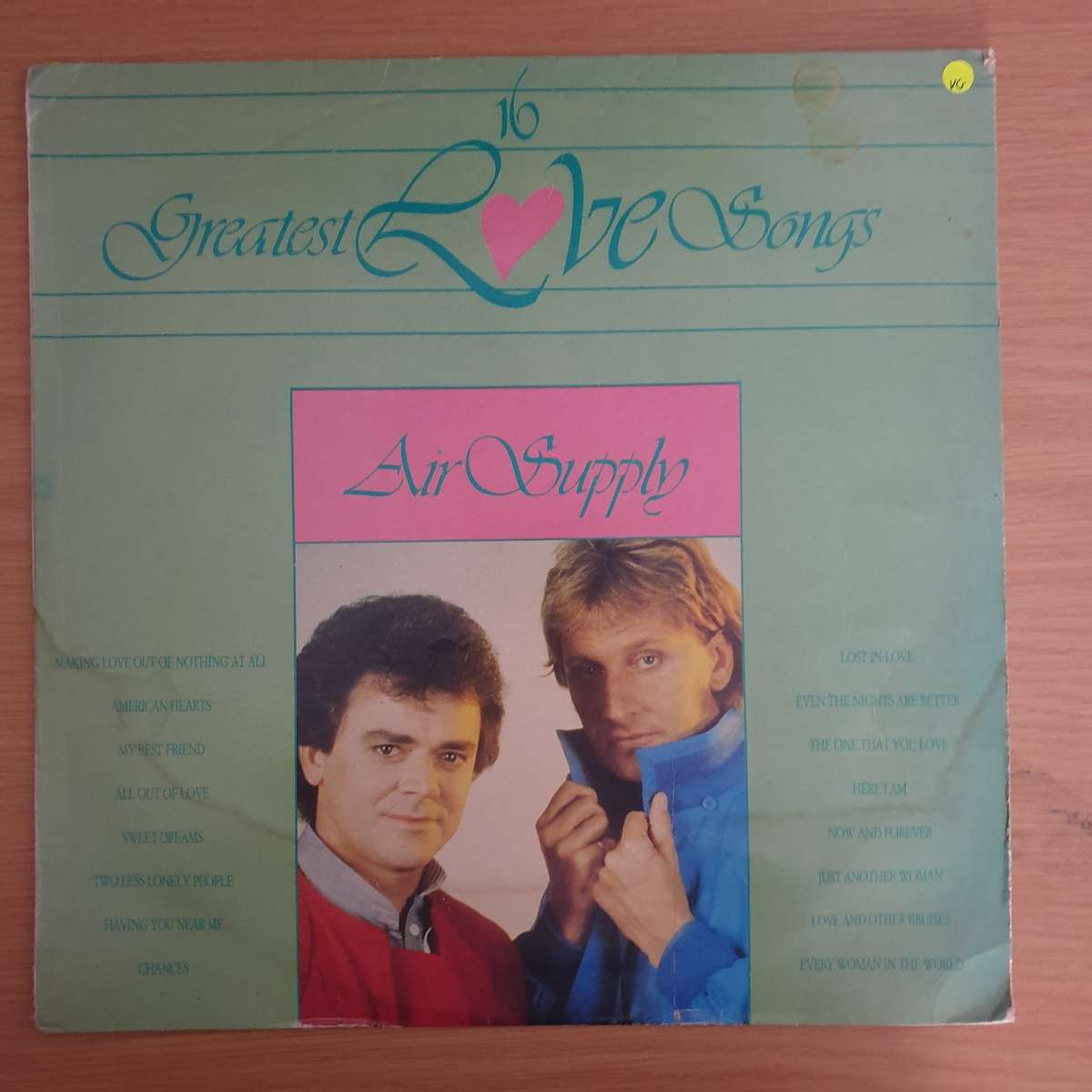 Air Supply  Greatest Love Songs  - Vinyl LP Record (VG)