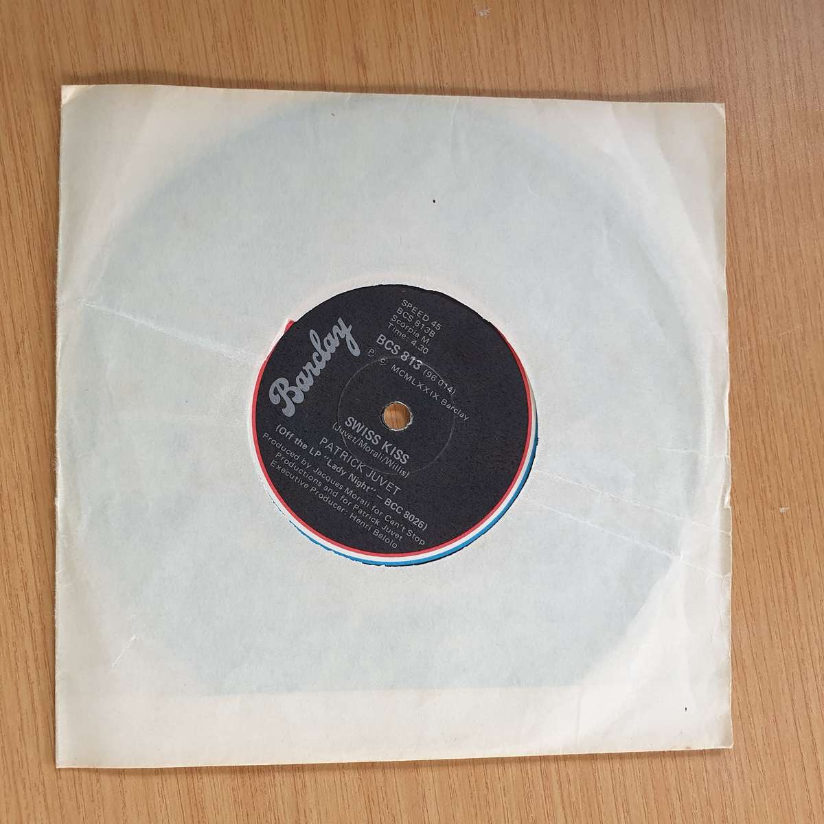 Patrick Juvet  Lady Night / Swiss Kiss | Vinyl 7" Single | (VG+)