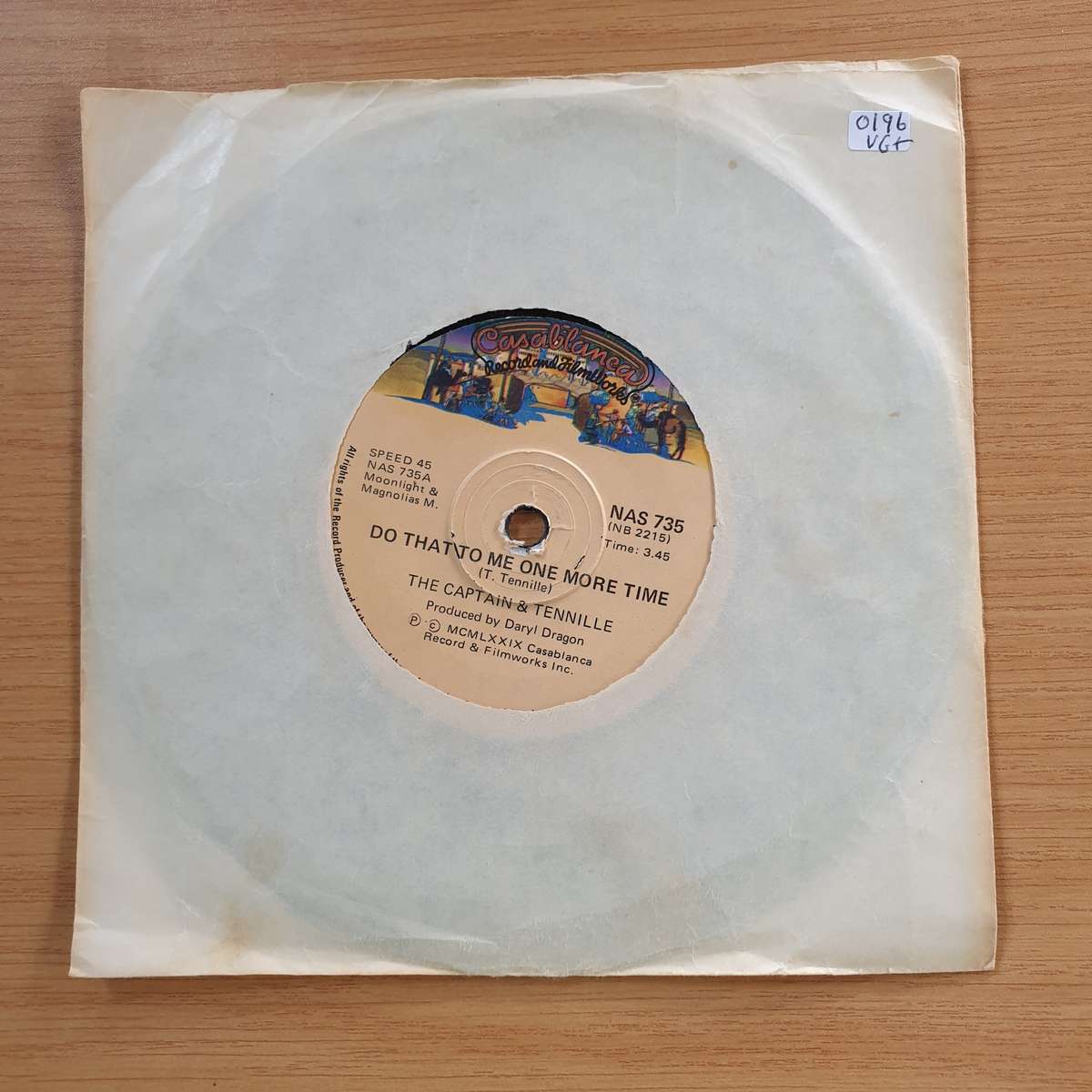 The Captain & Tennille  Do That To Me One More Time | Vinyl 7" Single | (VG+)