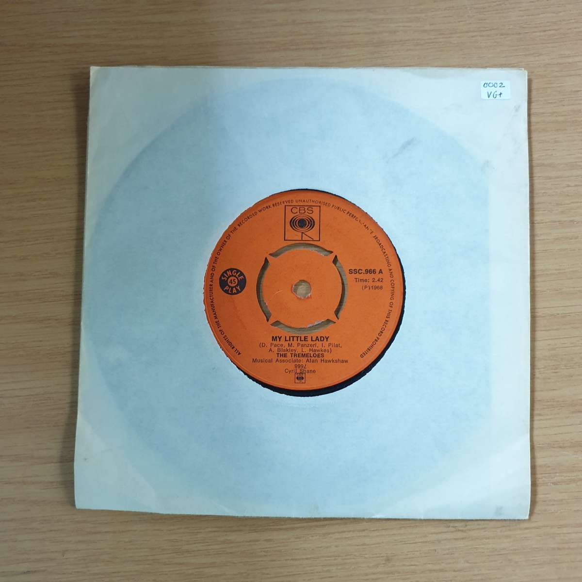 The Tremeloes  My Little Lady | Vinyl 7" Single | (VG+)