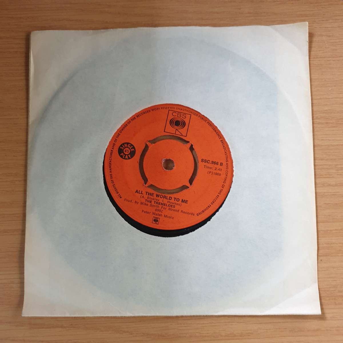 The Tremeloes  My Little Lady | Vinyl 7" Single | (VG+)
