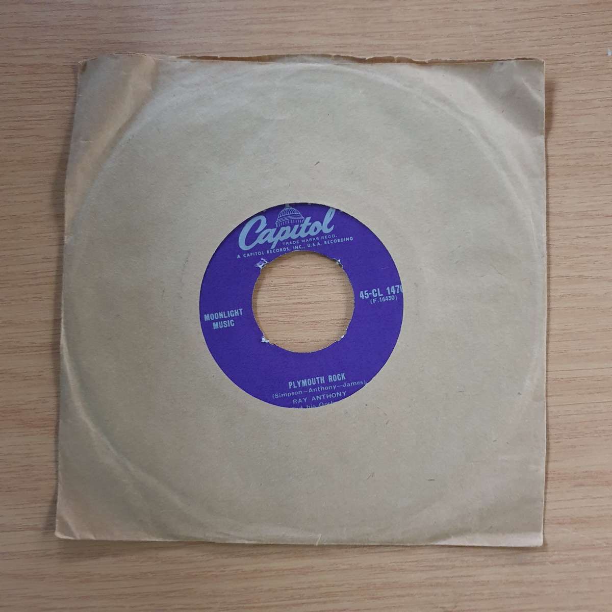 Ray Anthony And His Orchestra  Calypso Dance / Plymouth Rock | Vinyl 7" Single | (VG+)